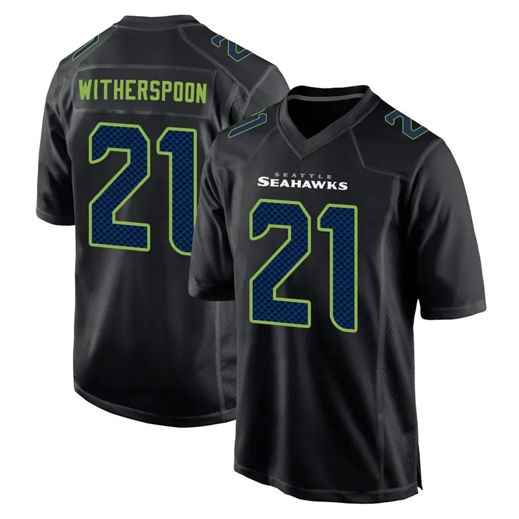 S.Seahawks #21 Devon Witherspoon Player Black Limited Fashion Home Game ROCER Stitched Jerseys