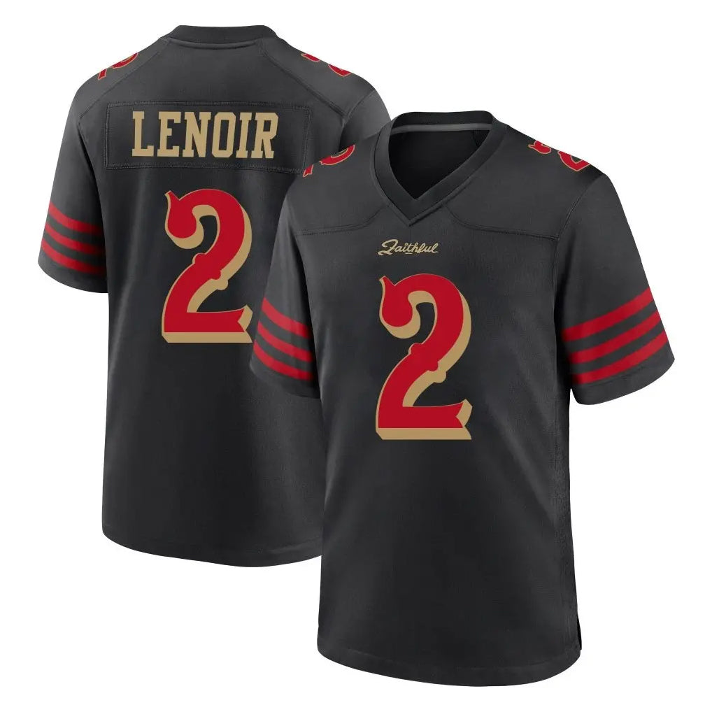 SF.49ers #2 Deommodore Lenoir Player Black Rivalries Collection Home Game ROCER Stitched Jerseys