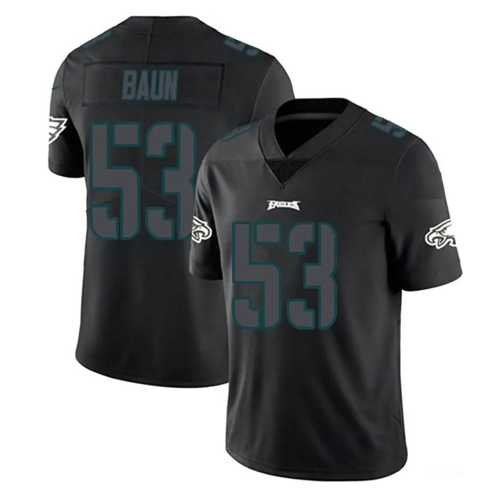 P.Eagles #53 Zack Baun Player Limited Black Impact Home Game ROCER Stitched Jerseys