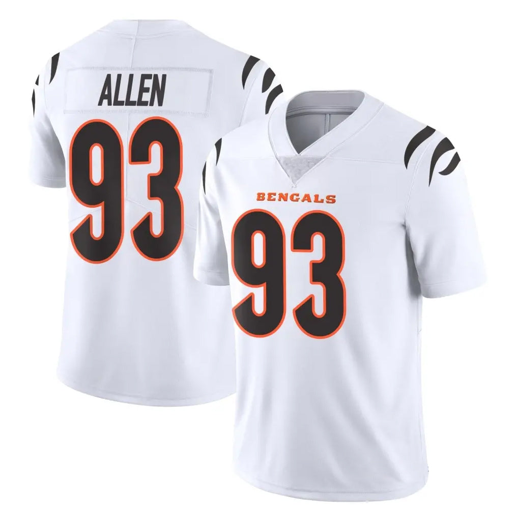 C.Bengals #93 Jonathan Allen Player White Vapor Untouchable Limited Home Game ROCER Stitched Jerseys