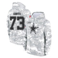 D.Cowboys #73 Tyler Smith Player Arctic Camo Salute to Service Hoodies Limited Game ROCER Stitched Jerseys