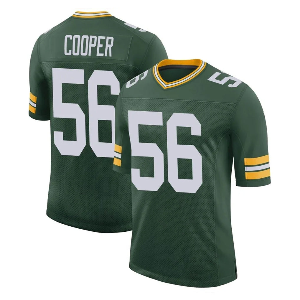GB.Packers #56 Edgerrin Cooper Player Green Limited Classic Home Game ROCER Stitched Jerseys