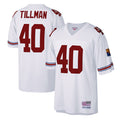 A.Cardinals #40 Pat Tillman Player Mitchell & Ness White Legacy Replica ROCER Stitched Jerseys