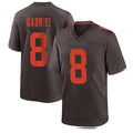 C.Browns #8 Dillon Gabriel Player Brown Alternate Home Game ROCER Stitched Jerseys