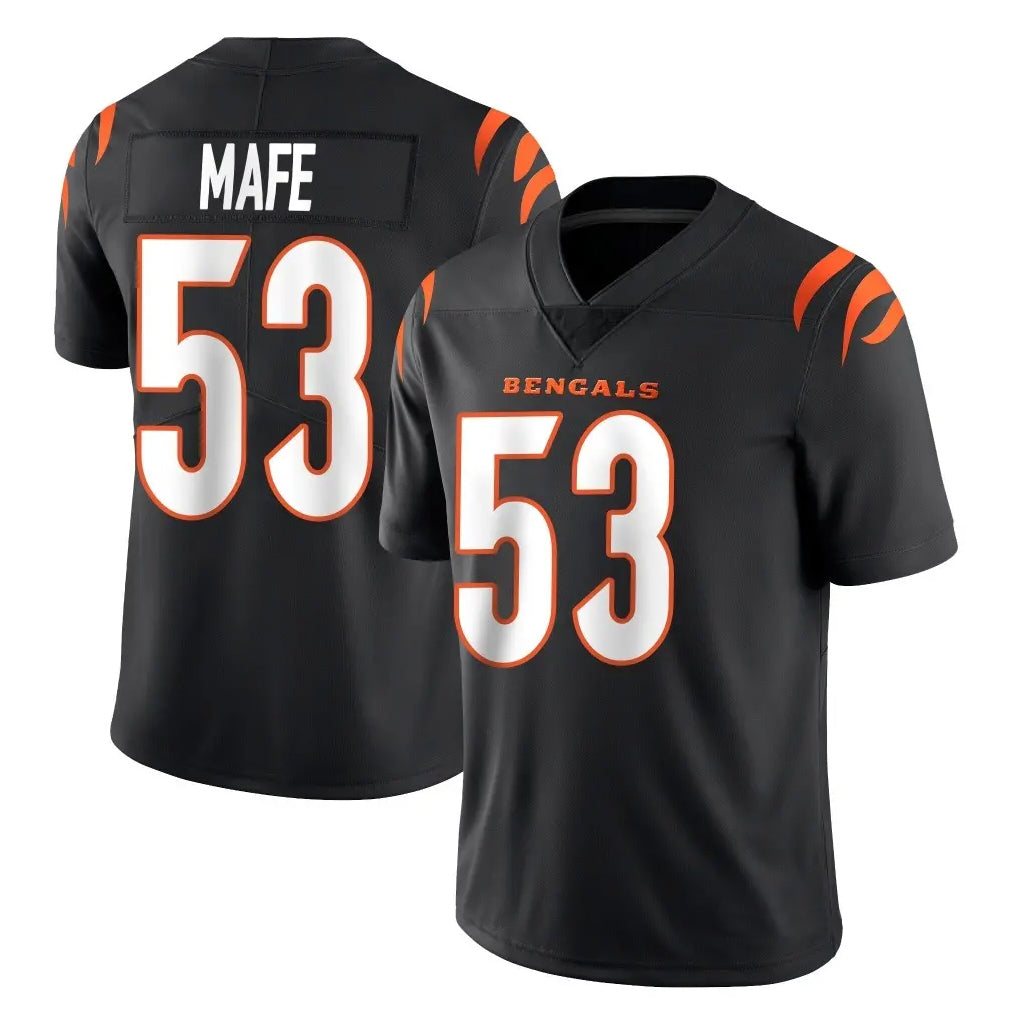 C.Bengals #53 Boye Mafe Player Black Vapor Untouchable Limited Home Game ROCER Stitched Jerseys