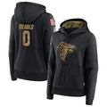A.Falcons #0 Divine Deablo Player Black Salute to Service Hoodies ROCER Stitched Jerseys