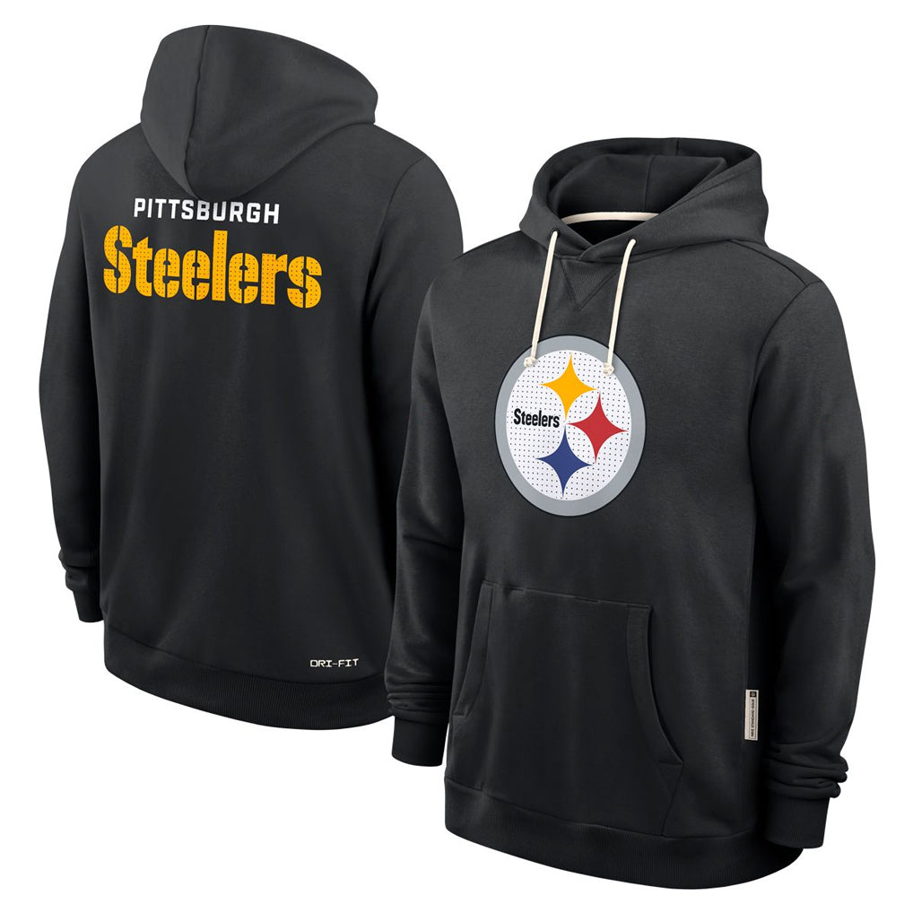 P.Steelers ## Steelers Blank Player Black LOGO Pullover Hoodies Limited ROCER Stitched Jerseys