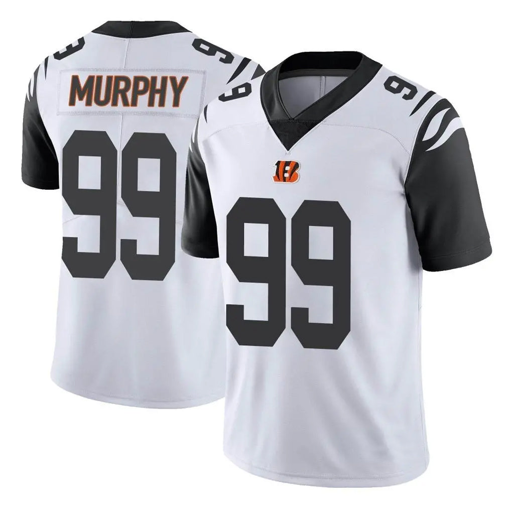 C.Bengals #99 Myles Murphy Player White Color Rush Vapor Untouchable Limted Home Game ROCER Stitched Jerseys