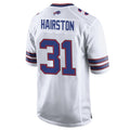 B.Bills #31 Maxwell Hairston Player White Home Game ROCER Stitched Jerseys