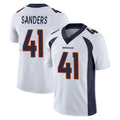 D.Broncos #41 Drew Sanders Player White Vapor Untouchable Limited Home Game Ddoa Stitched Jerseys