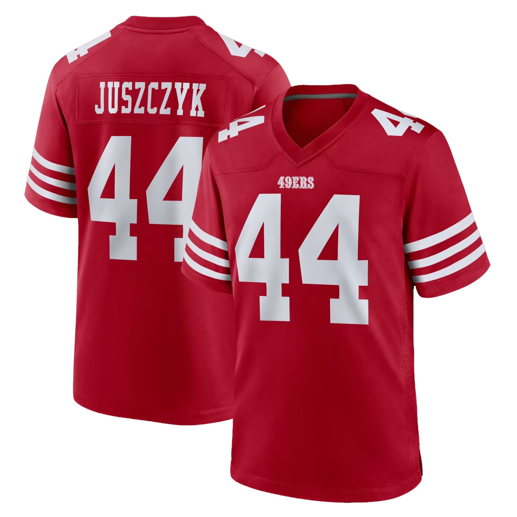 SF.49ers #44 Kyle Juszczyk Player Red Game Home ROCER Stitched Jerseys