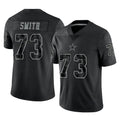 D.Cowboys #73 Tyler Smith Player Black Limited Reflective Home Game ROCER Stitched Jerseys