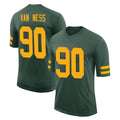GB.Packers #90 Lukas Van Ness Player Green Alternate Vapor Home Game ROCER Stitched Jerseys