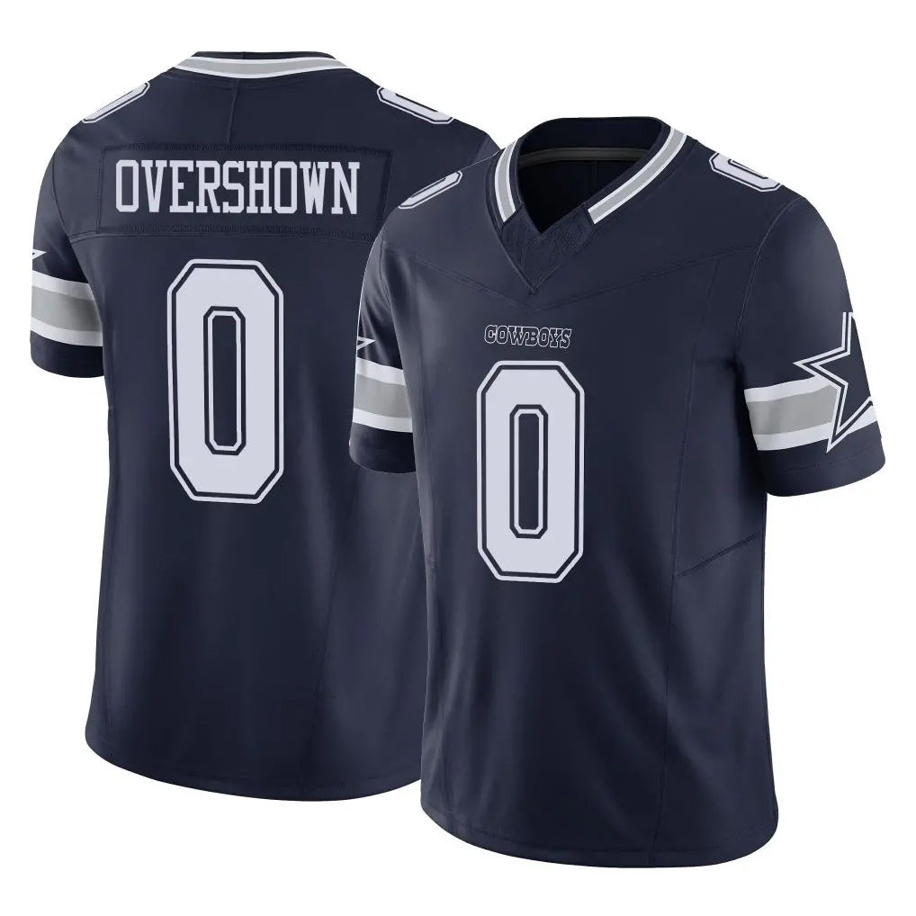 D.Cowboys #0 DeMarvion Overshown Player Navy Limited Vapor F.U.S.E. Home Game ROCER Stitched Jerseys