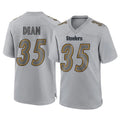 P.Steelers #35 Jamel Dean Player Gray Atmosphere Fashion Home Game ROCER Stitched Jerseys