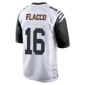 C.Bengals #16 Joe Flacco Player White Alternate Home Game ROCER Stitched Jerseys