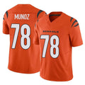 C.Bengals #78 Anthony Munoz Player Orange Vapor F.U.S.E. Limited Home Game ROCER Stitched Jerseys