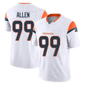 D.Broncos #99 Zach Allen Player White Limited Vapor F.U.S.E. Home Game ROCER Stitched Jerseys