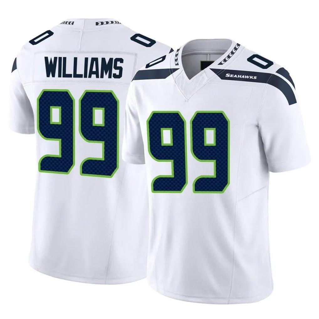 S.Seahawks #99 Leonard Williams Player White Limited Vapor F.U.S.E. Home Game ROCER Stitched Jerseys