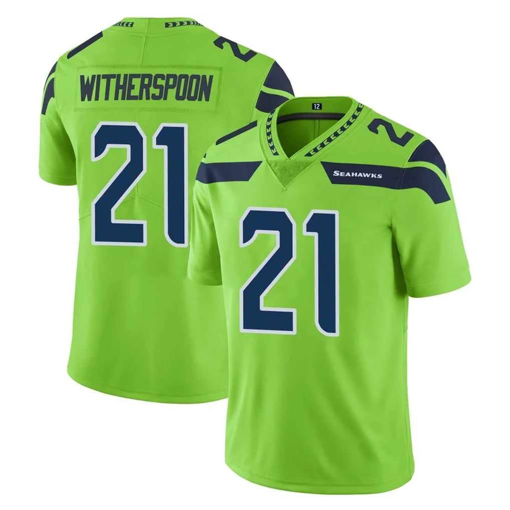 S.Seahawks #21 Devon Witherspoon Player Green Limited Color Rush Home Game ROCER Stitched Jerseys