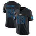D.Lions #69 Tate Ratledge Player Black Impact Limited Home Game ROCER Stitched Jerseys