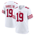 SF.49ers #19 Deebo Samuel Sr. Player White Game Home ROCER Stitched Jerseys