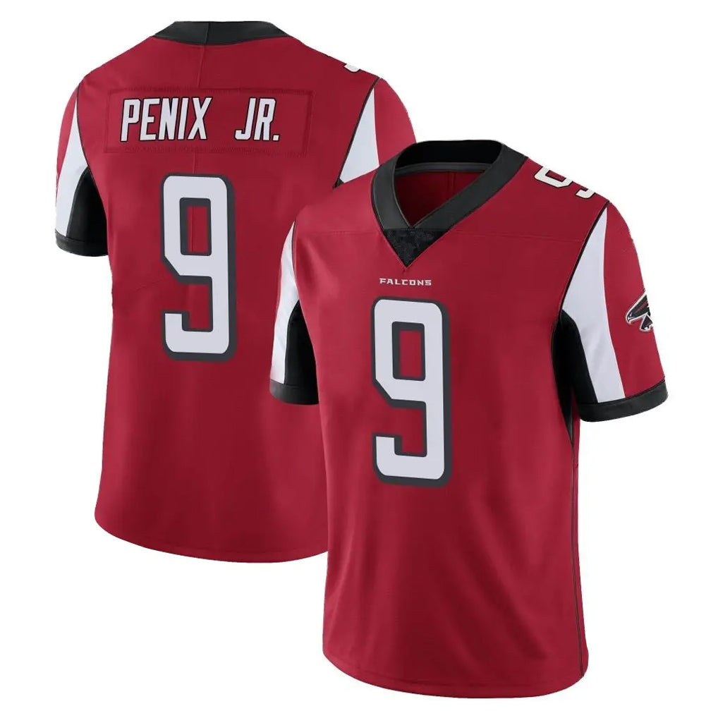 A.Falcons #9 Michael Penix Jr. Player Red Color Vapor Untouchable Limited Home Game ROCER Stitched Jerseys