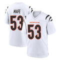 C.Bengals #53 Boye Mafe Player White Home Game ROCER Stitched Jerseys