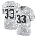 A.Cardinals #33 Trey Benson Player Camo Salute to Service Limited ROCER Stitched Jerseys