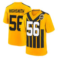P.Steelers #56 Alex Highsmith Player Gold Limited 1933 Throwback Home Game ROCER Stitched Jerseys