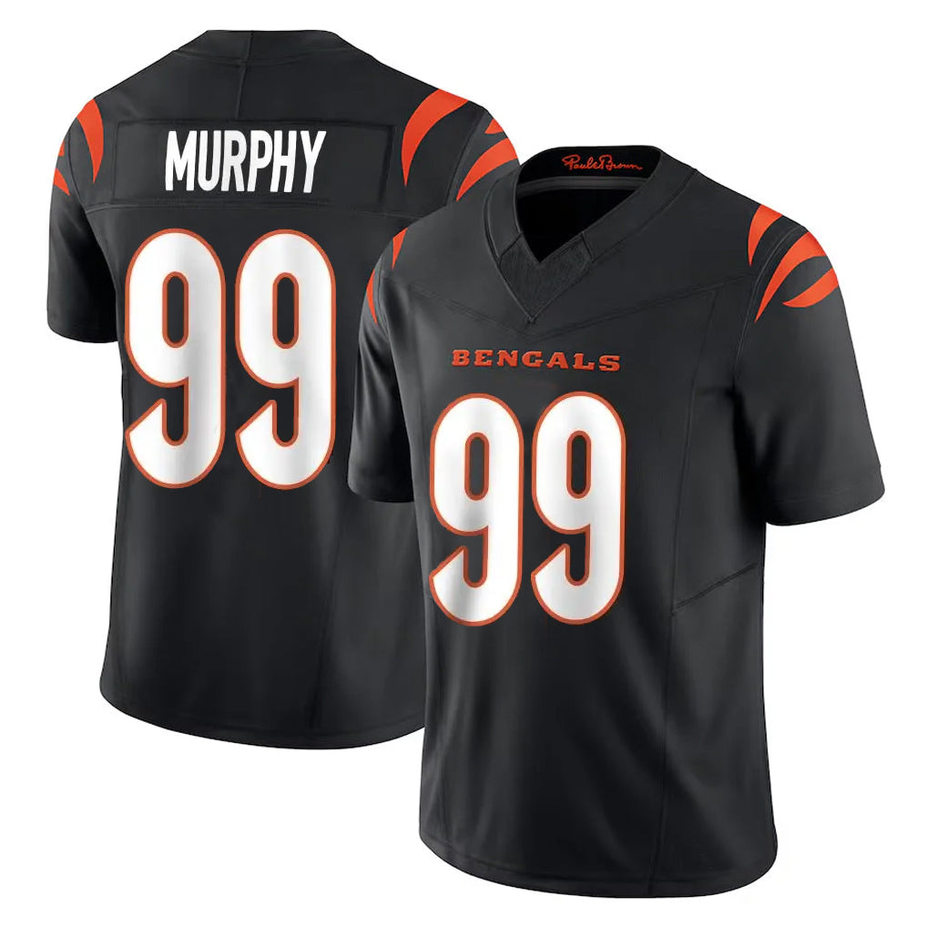 C.Bengals #99 Myles Murphy Player Black Vapor F.U.S.E. Limited Home Game ROCER Stitched Jerseys