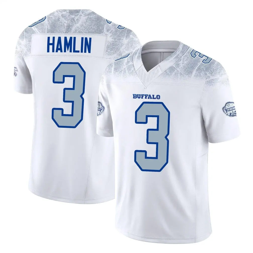 B.Bills #3 Damar Hamlin Player White Rivalries Collection Limited Home Game ROCER Stitched Jerseys