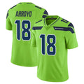 S.Seahawks #18 Elijah Arroyo Player Green Limited Color Rush Home Game ROCER Stitched Jerseys