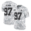 D.Cowboys #97 Kenny Clark Player Arctic Camo Salute to Service Limited Home Game ROCER Stitched Jerseys