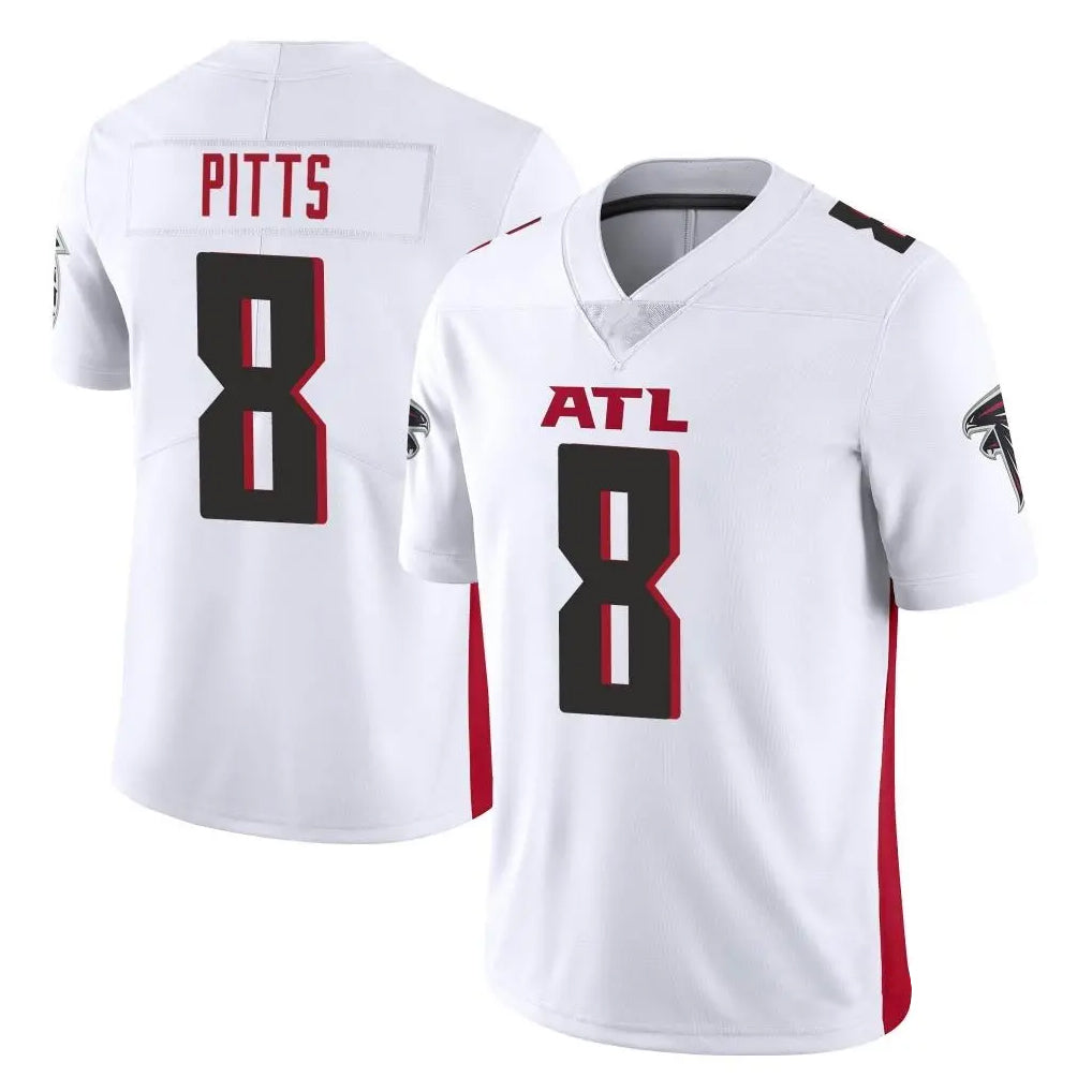 A.Falcons #8 Kyle Pitts Sr. Player White Vapor Untouchable Limited Home Game ROCER Stitched Jerseys