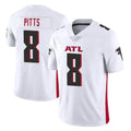 A.Falcons #8 Kyle Pitts Sr. Player White Vapor Untouchable Limited Home Game ROCER Stitched Jerseys
