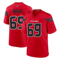 H.Texans #69 Ed Ingram Player Red Alternate Home Game ROCER Stitched Jerseys