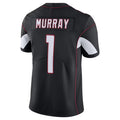 A.Cardinals #1 Kyler Murray Player Black Vapor Limited Home Game ROCER Stitched Jerseys