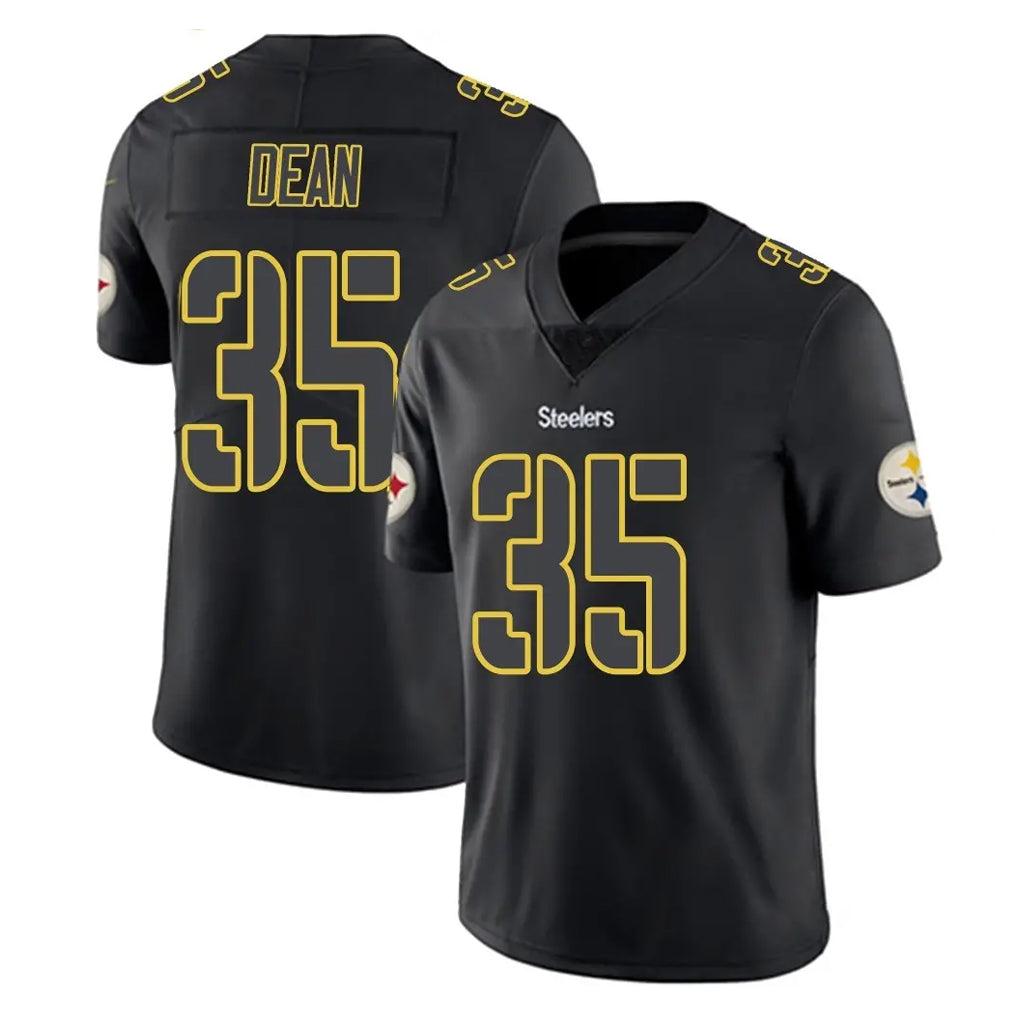 P.Steelers #35 Jamel Dean Player Black Impact Limited Home Game ROCER Stitched Jerseys