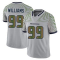 S.Seahawks #99 Leonard Williams Player Grey Limited 2025 Rivalries Collection Home Game ROCER Stitched Jerseys