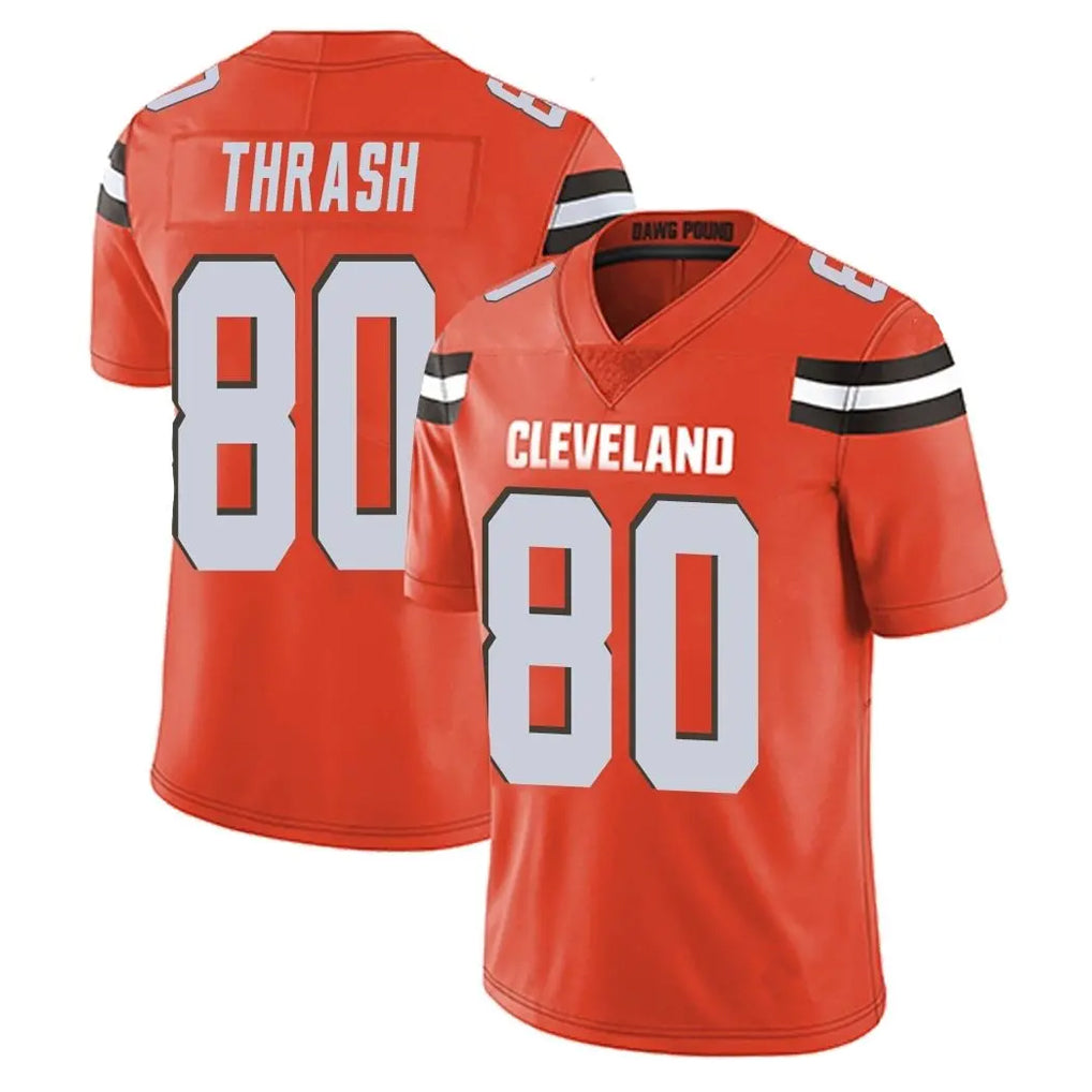 C.Browns #80 Jamari Thrash Player Orange Alternate Vapor Untouchable Limited Home Game ROCER Stitched Jerseys