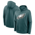 P.Eagles ## Eagles Blank Player Midnight Green Performance Pullover Hoodies Home Game ROCER Stitched Jerseys