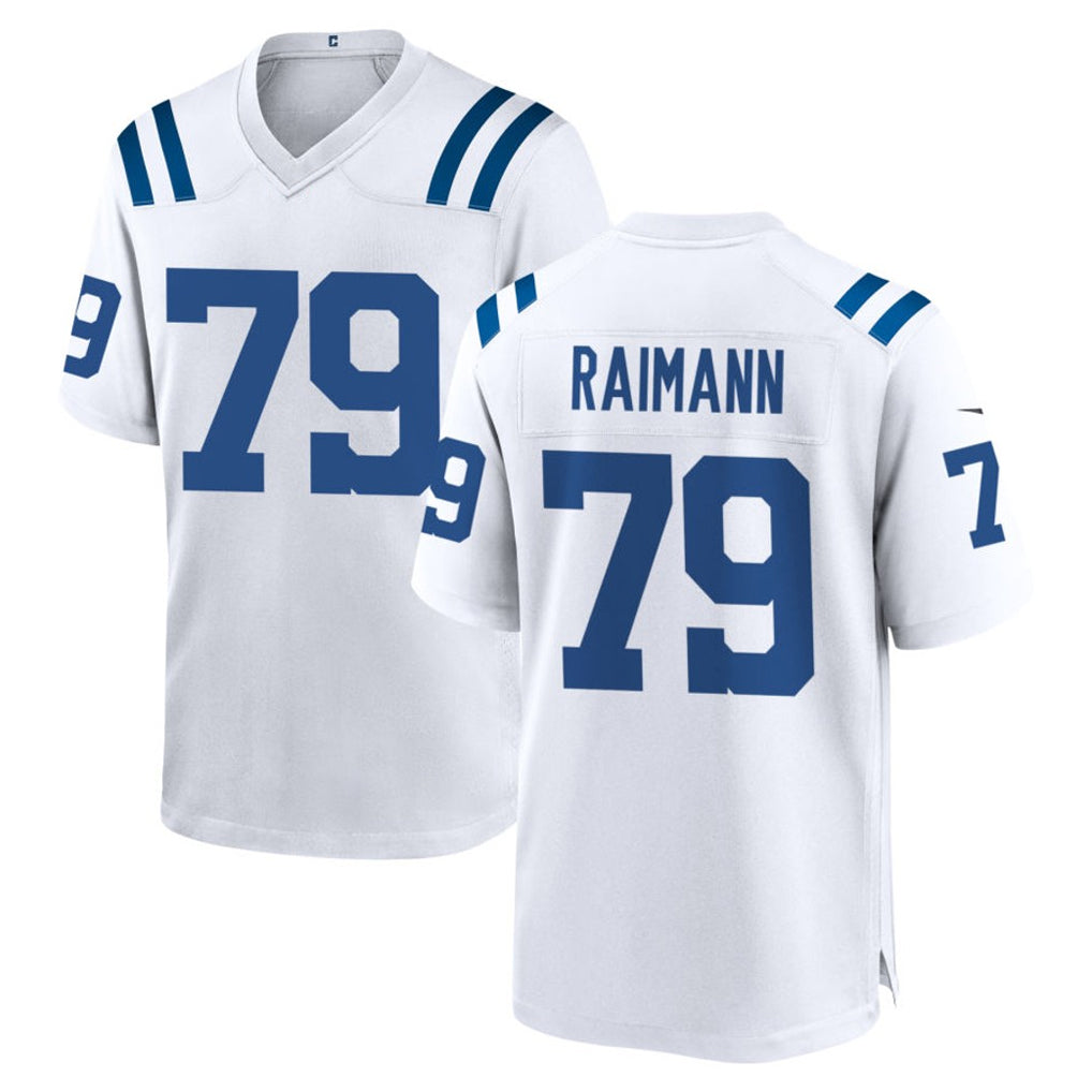 IN.Colts #79 Bernhard Raimann Player White Home Game ROCER Stitched Jerseys