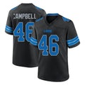 D.Lions #46 Jack Campbell Player Black Alternate Home Game ROCER Stitched Jerseys