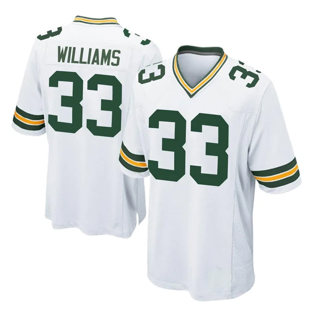 GB.Packers #33 Evan Williams Player White Home Game ROCER Stitched Jerseys