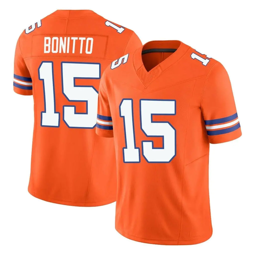 D.Broncos #15 Nik Bonitto Player Orange Limited Alternate Vapor F.U.S.E. Throwback Game ROCER Stitched Jerseys