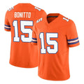 D.Broncos #15 Nik Bonitto Player Orange Limited Alternate Vapor F.U.S.E. Throwback Game ROCER Stitched Jerseys