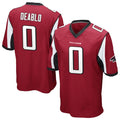 A.Falcons #0 Divine Deablo Player Red Color Vapor Home Game ROCER Stitched Jerseys