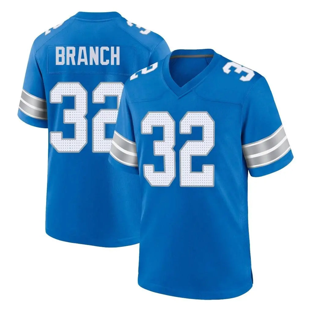 D.Lions #32 Brian Branch Player Blue Alternate Home Game ROCER Stitched Jerseys