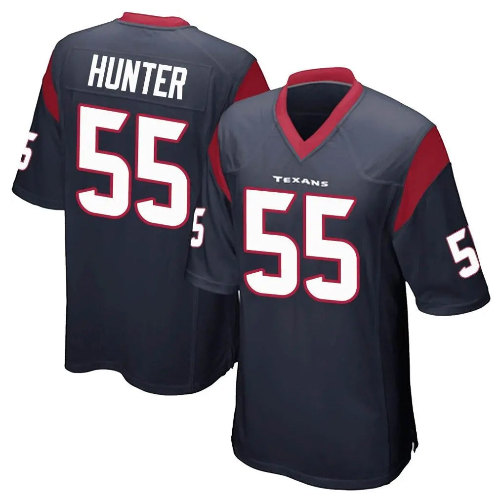 H.Texans #55 Danielle Hunter Player Navy Home Game ROCER Stitched Jerseys